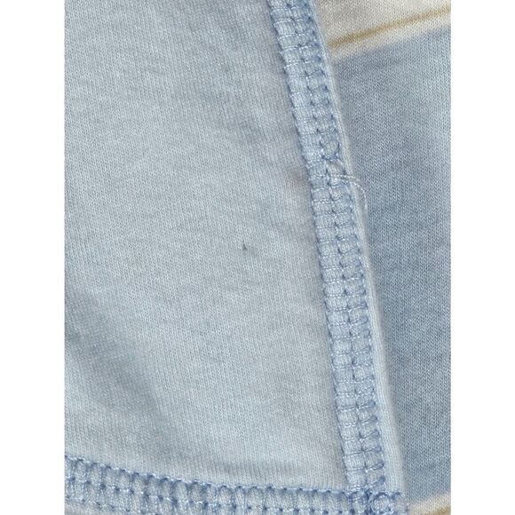 Tommy Hilfiger Collared Striped Short Sleeve Shirt Blue and White Size Large - Picture 3 of 4